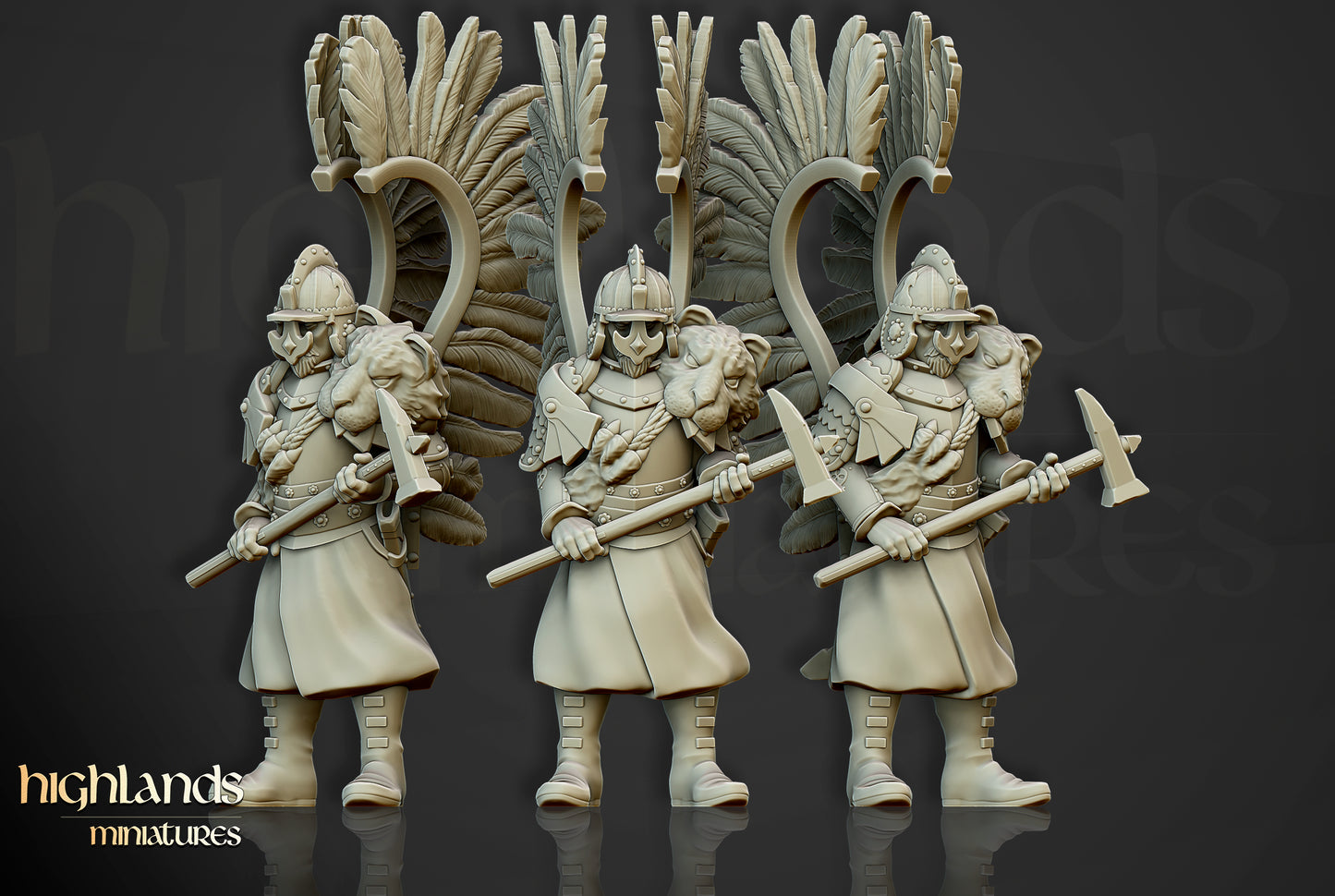 Winged Hussars on foot