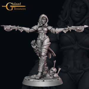 Monster Huntress with Dual Crossbows
